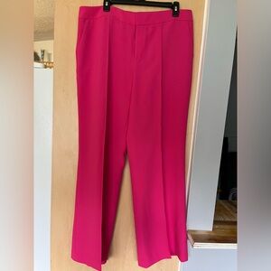 Karl Lagerfeld Paris Fuchsia Bright Pink Dress Pants Size 14